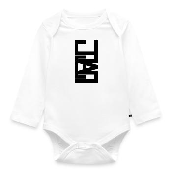 Namenslogo <> Samuel - Baby Bio-Langarm-Body - Weiß - Vorne