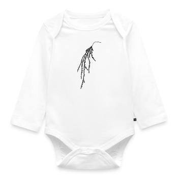 Hanging plant 2 - Baby Bio-Langarm-Body - Weiß - Vorne