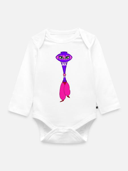 I dream of jeannie bottle 60's - Baby Bio-Langarm-Body - Weiß