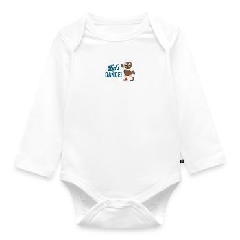 Pittiplatsch Let's dance - Baby Bio-Langarm-Body - Weiß - Vorne