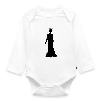 bride - Organic Longsleeve Baby Bodysuit - white - Front