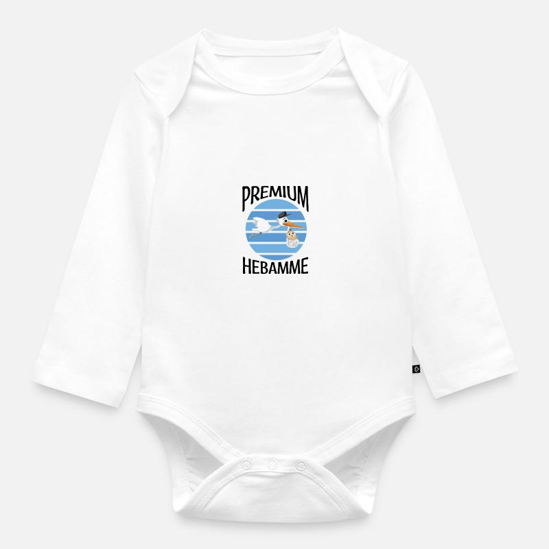 Sages-femmes - Body Bébé bio manches longues - blanc