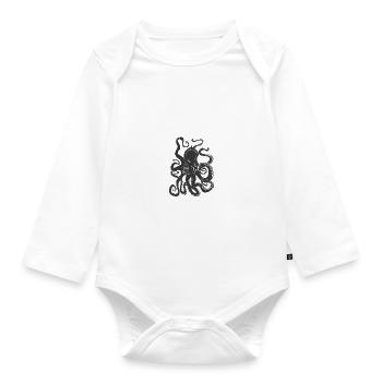Meerestiere - Baby Bio-Langarm-Body - Weiß - Vorne