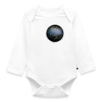 Sternzeichen - Löwe - Universum - Baby Bio-Langarm-Body - Weiß - Vorne