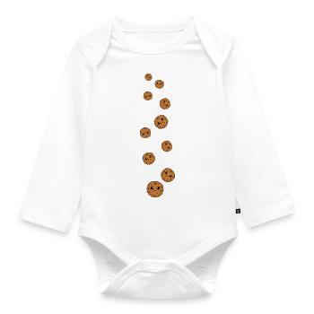 Bande dessinée Cookies - Body Bébé bio manches longues - blanc - Devant