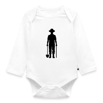Bauer Silhouette Farmer - Body Bébé bio manches longues - blanc - Devant