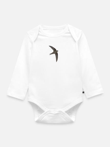 Mauersegler - Baby Bio-Langarm-Body - Weiß