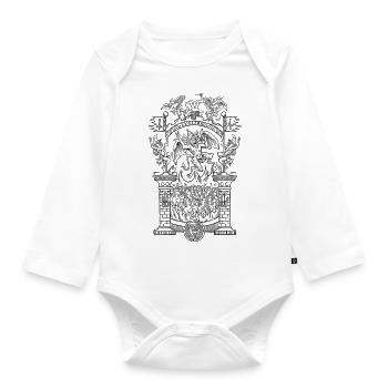 Black Celebration - Organic Longsleeve Baby Bodysuit - white - Front
