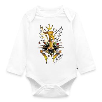 true love! - Organic Longsleeve Baby Bodysuit - white - Front