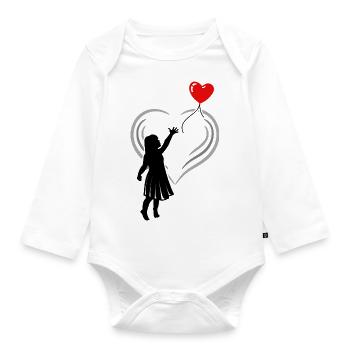 Laisse tomber. Releasing. Idée cadeau anniversaire - Body Bébé bio manches longues - blanc - Devant