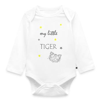 Mein kleiner Tiger - Baby Bio-Langarm-Body - Weiß - Vorne
