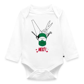 Chirurg - Baby Bio-Langarm-Body - Weiß - Vorne