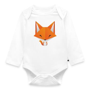 Renard doux - Body Bébé bio manches longues - blanc - Devant