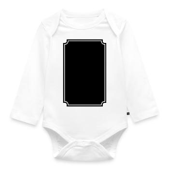 Frame - Organic Longsleeve Baby Bodysuit - white - Front