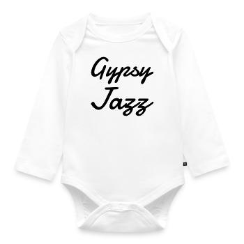 Jazz - Music - Blues - Funk - Jazzman - Groove - Organic Longsleeve Baby Bodysuit - white - Front
