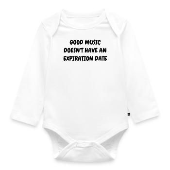 Jazz - Music - Blues - Funk - Jazzman - Groove - Organic Longsleeve Baby Bodysuit - white - Front