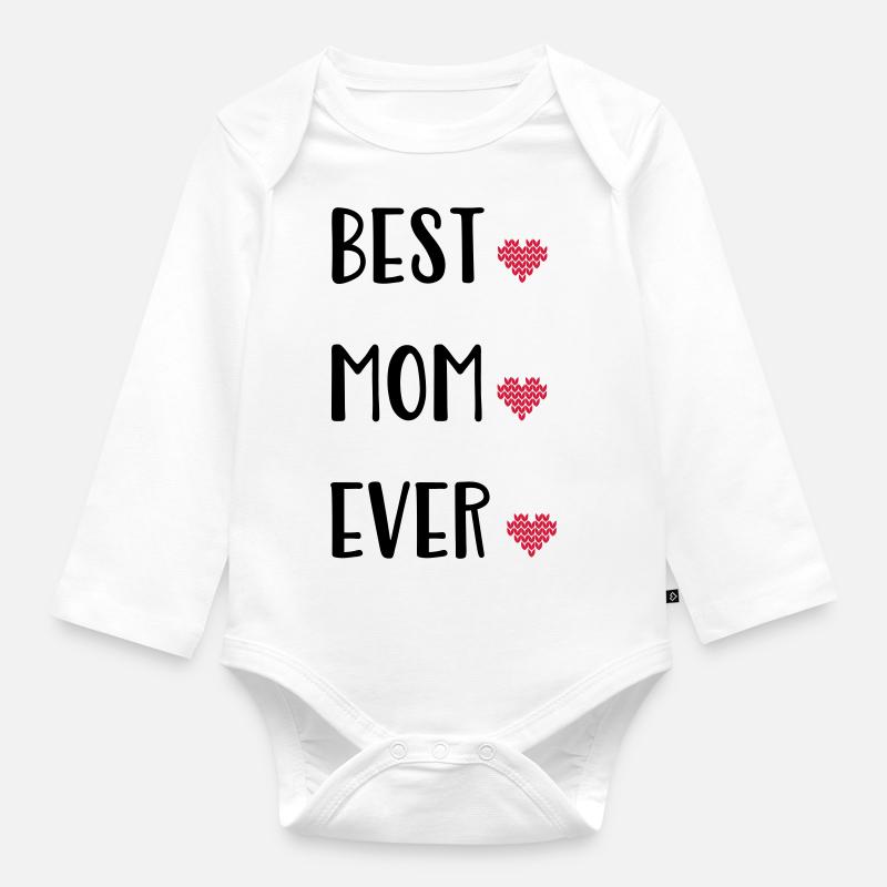 Mutter - Baby Bio-Langarm-Body - Weiß