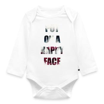 JOKER - Organic Longsleeve Baby Bodysuit - white - Front