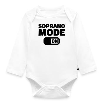 Choir - Organic Longsleeve Baby Bodysuit - white - Front