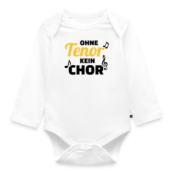 Chor - Baby Bio-Langarm-Body - Weiß - Vorne