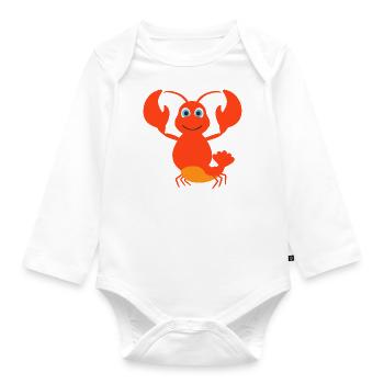 Hummer - Baby Bio-Langarm-Body - Weiß - Vorne