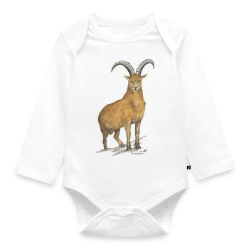 Capricorn - Organic Longsleeve Baby Bodysuit - white - Front
