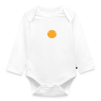 Oeuf - Body Bébé bio manches longues - blanc - Devant
