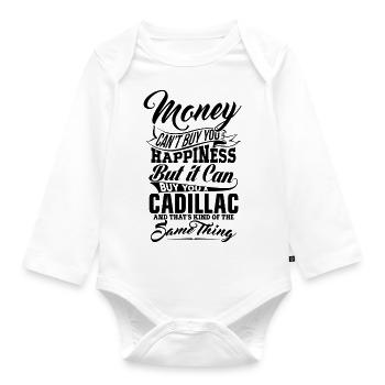 ARGENT ET CADILLAC B - Body Bébé bio manches longues - blanc - Devant