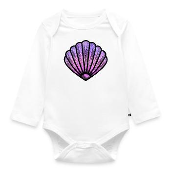 Shell - Organic Longsleeve Baby Bodysuit - white - Front