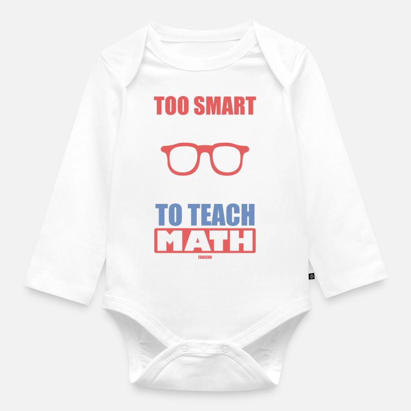 Mathématiques Math Mathématicien Math Professeur Cadeau - Body Bébé bio manches longues - blanc