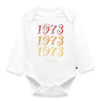 1973 vintage - Organic Longsleeve Baby Bodysuit - white - Front