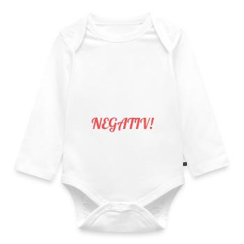 Ich habe meine Geduld testen lassen. Bin negativ. - Baby Bio-Langarm-Body - Weiß - Vorne