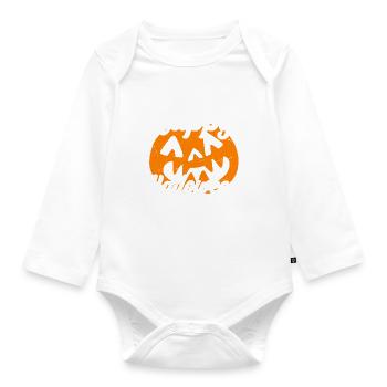 Happy Halloween - Body Bébé bio manches longues - blanc - Devant