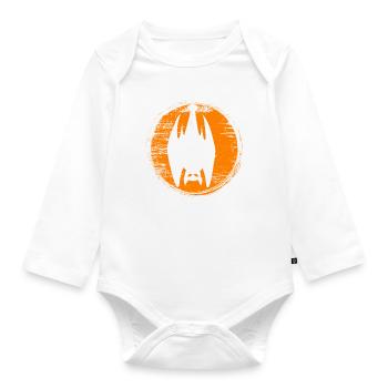 Halloween - Organic Longsleeve Baby Bodysuit - white - Front