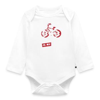 Le cyclisme comme cardio-mobilité | Bicycle Hobby - Body Bébé bio manches longues - blanc - Devant