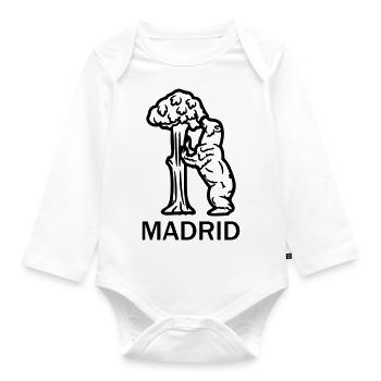 Logo de Madrid - Body Bébé bio manches longues - blanc - Devant