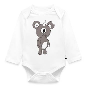 Koala fou - Body Bébé bio manches longues - blanc - Devant