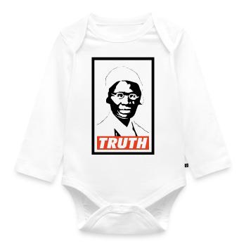 Sojourner Truth - Organic Longsleeve Baby Bodysuit - white - Front