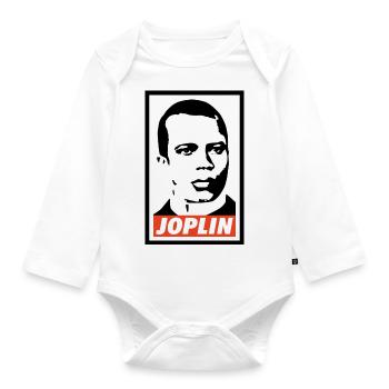 Scott Joplin - Baby Bio-Langarm-Body - Weiß - Vorne
