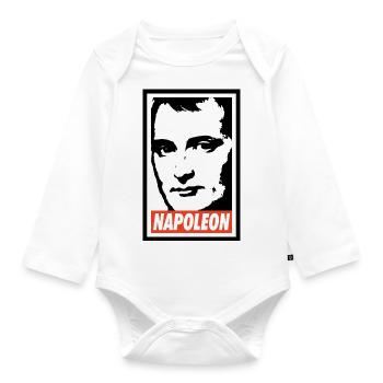 Napoleon - Organic Longsleeve Baby Bodysuit - white - Front