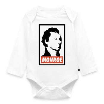 James Monroe - Organic Longsleeve Baby Bodysuit - white - Front
