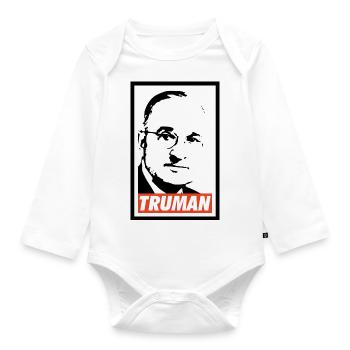 Harry S Truman - Body Bébé bio manches longues - blanc - Devant