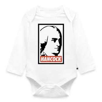 John Hancock - Baby Bio-Langarm-Body - Weiß - Vorne