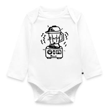 Blender Smoothie - Organic Longsleeve Baby Bodysuit - white - Front