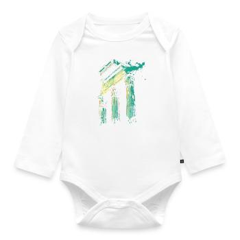 Rome, historic city - Organic Longsleeve Baby Bodysuit - white - Front