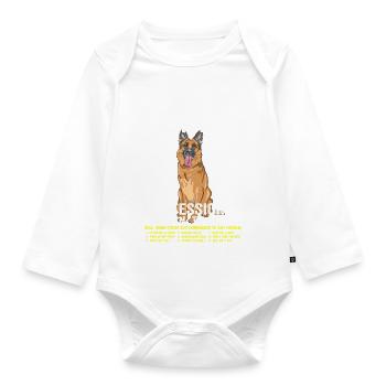 German Shepherd Professional Human Trainer - Body Bébé bio manches longues - blanc - Devant