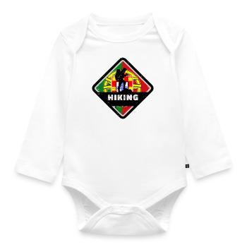 Portugal Drapeau Utilisé Look Drapeau Portugais - Body Bébé bio manches longues - blanc - Devant