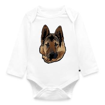 Berger allemand - Body Bébé bio manches longues - blanc - Devant