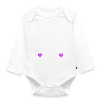 Hen Party Crew Hen - Organic Longsleeve Baby Bodysuit - white - Front