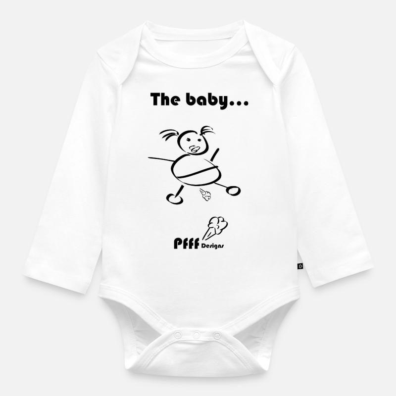 bébé Pfff - Body Bébé bio manches longues - blanc